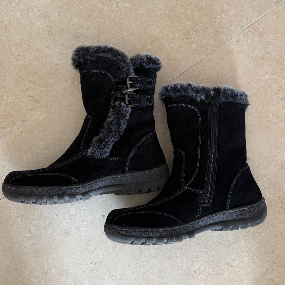 Spring Step suede fur booties - Picture 2 of 8